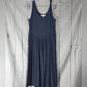 C&C California Scoop Neck Tank Navy Blue Midi Flowy Dress Size S
